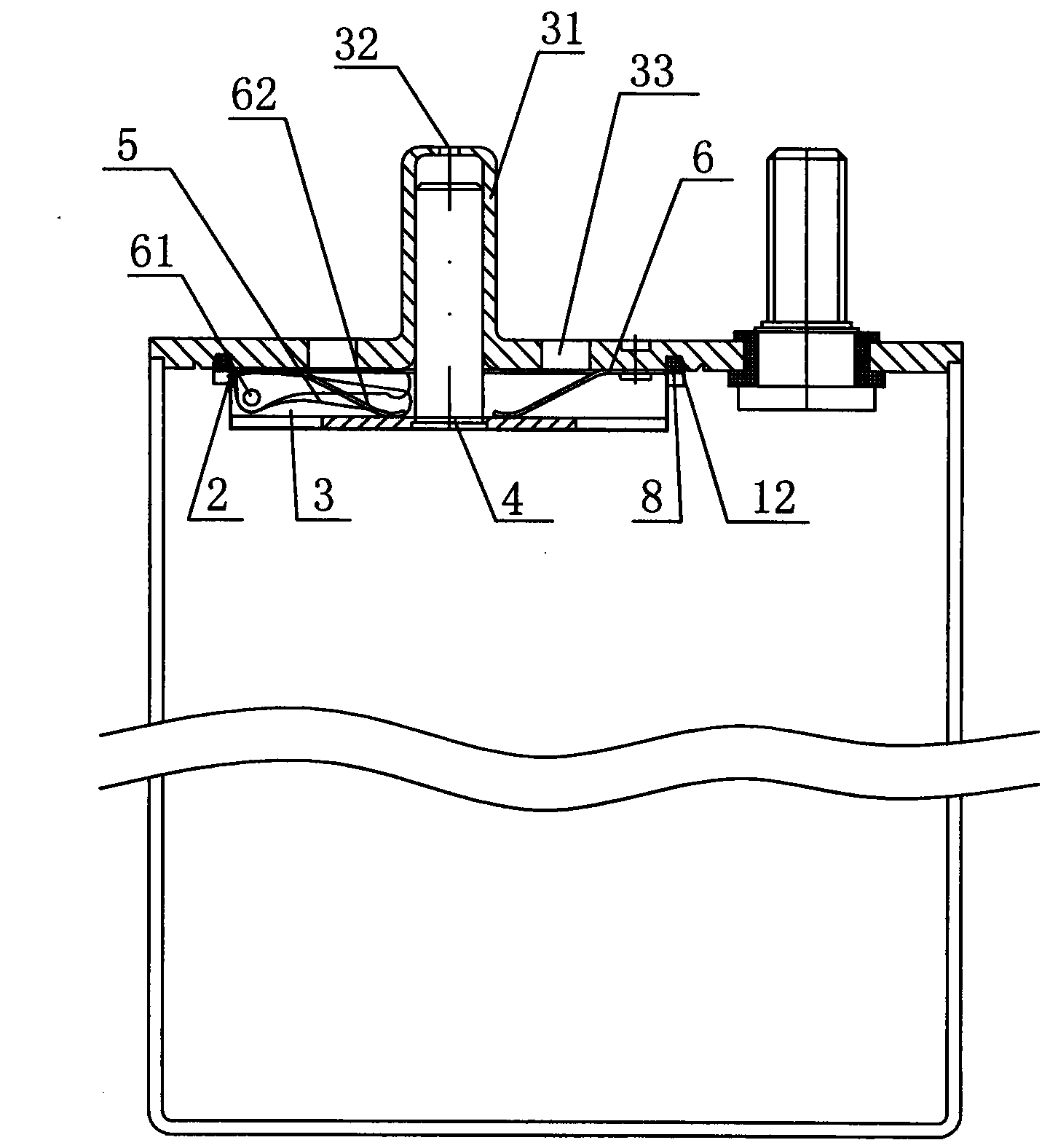 Elastic control piercing explosion protection device