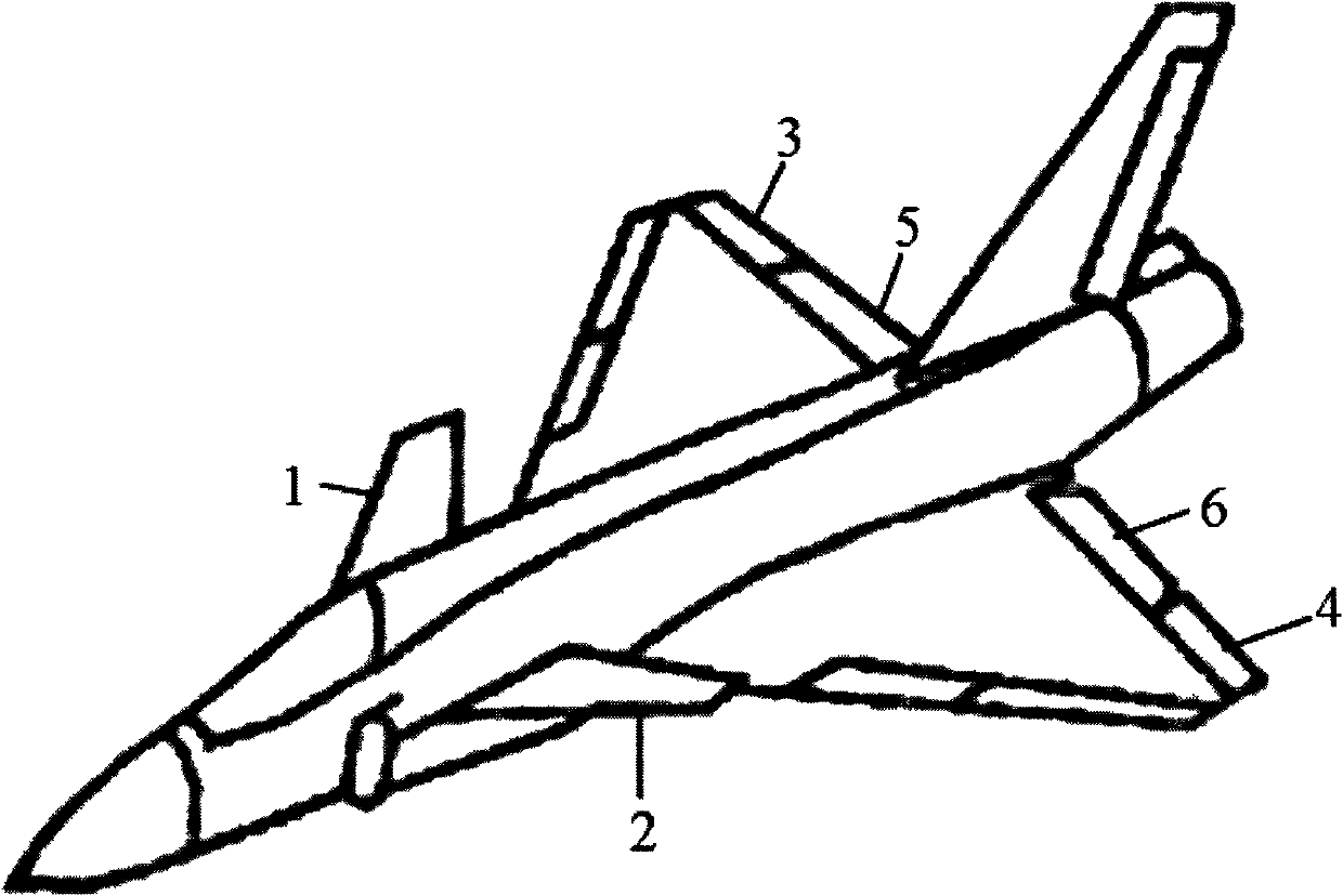 Method for determining using priority of each control surface of multi-control-surface aircraft during over-the-horizon stage