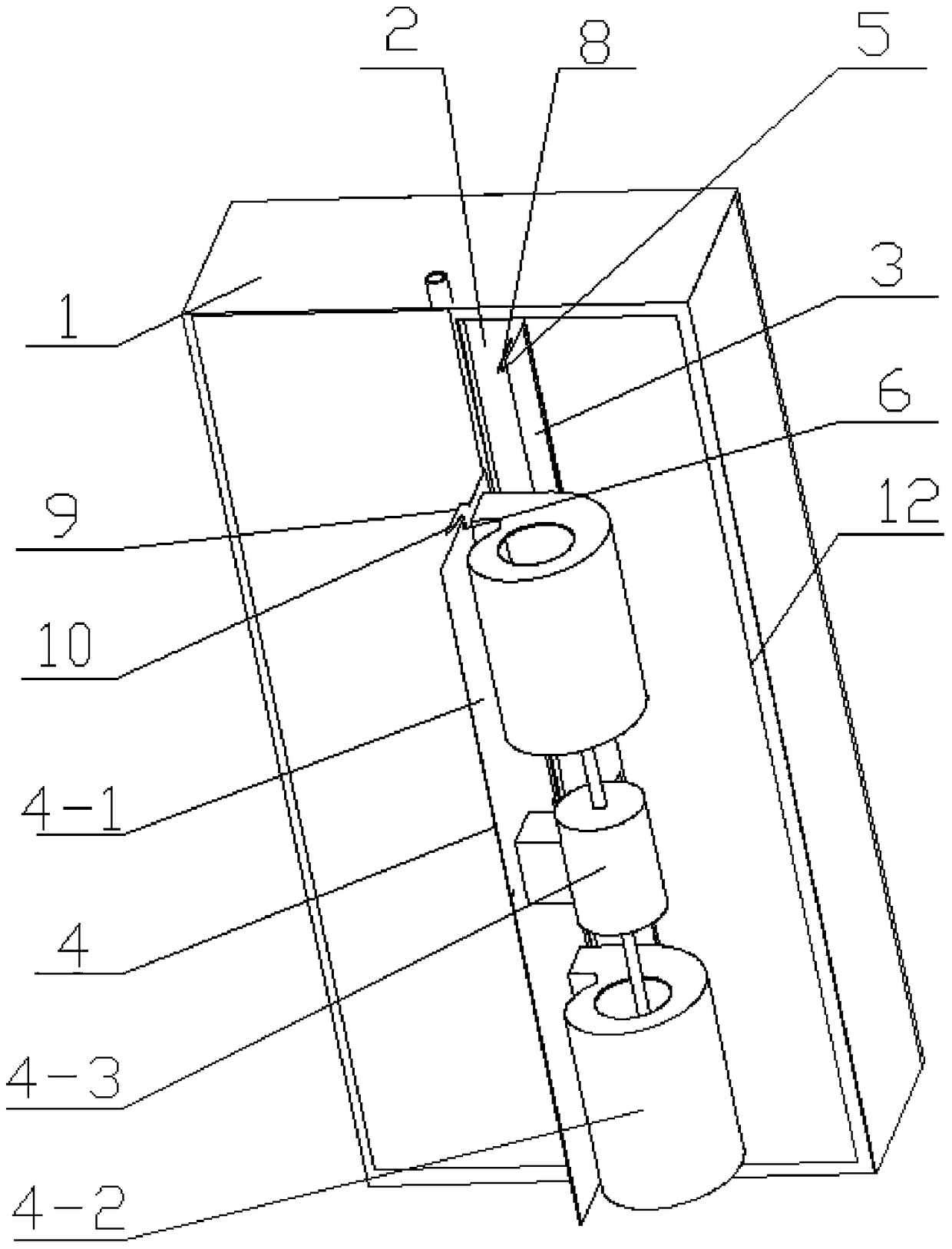 A duct machine with a detachable partition assembly