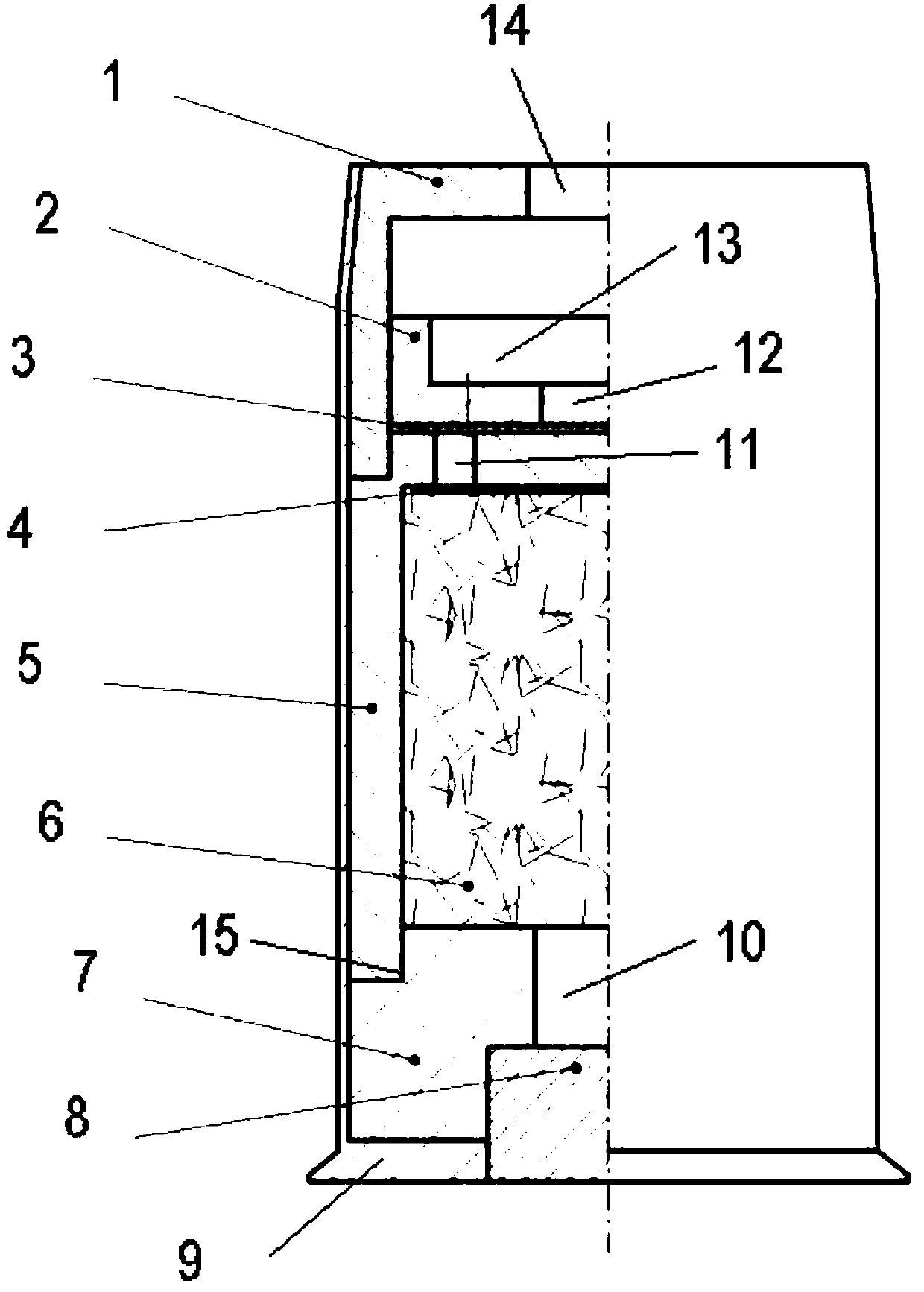 Blank cartridge with anti-sympathatic-detonation function for deicing devices