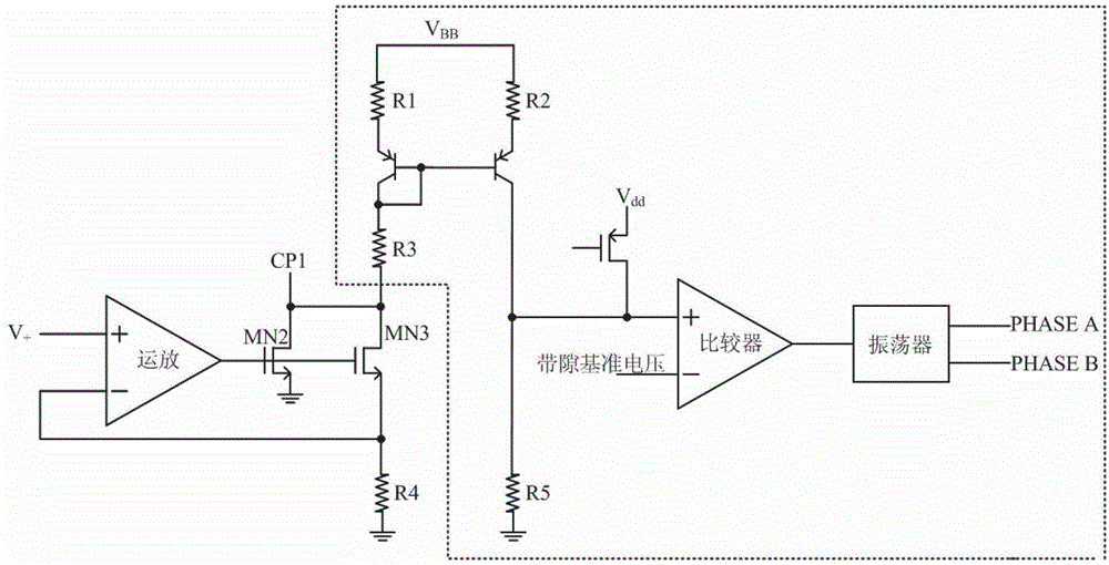 Novel charge pump circuit in chip for motor drivers