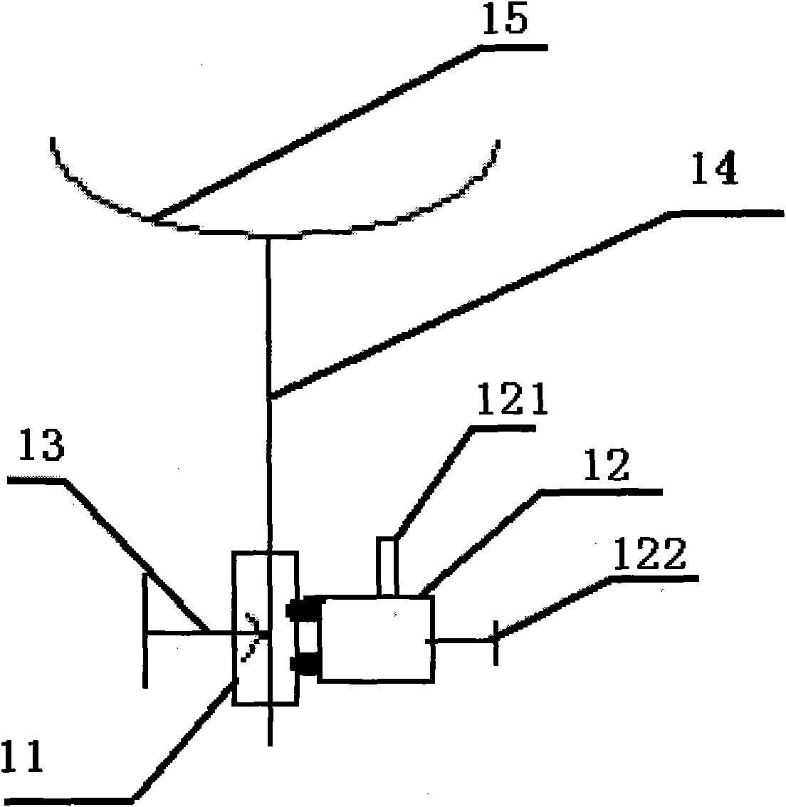Detaching device for screw rod and threaded element of extruder