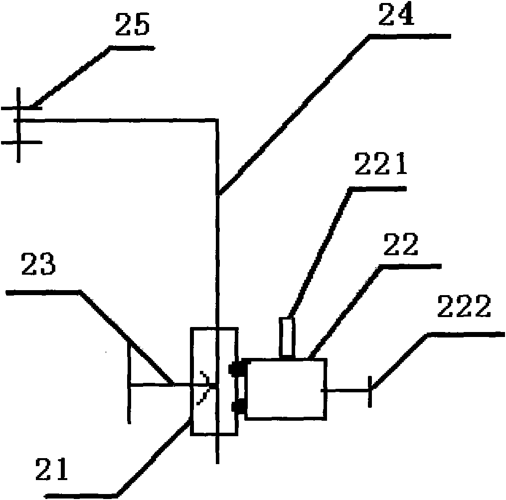 Detaching device for screw rod and threaded element of extruder