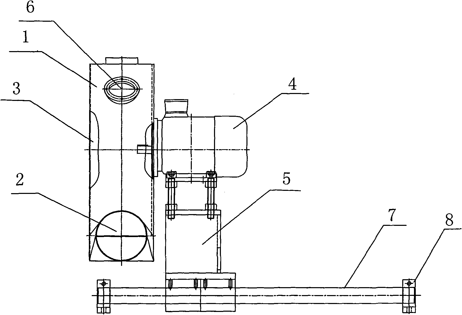 Grain dicing cover device with slide rail
