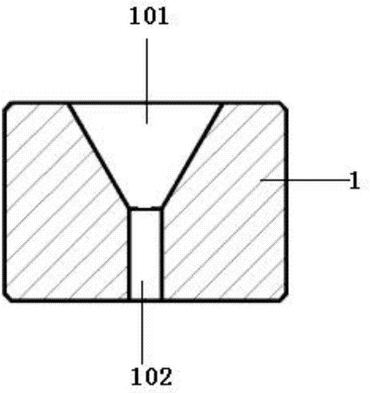 Detection tool for conic hole diameter detection