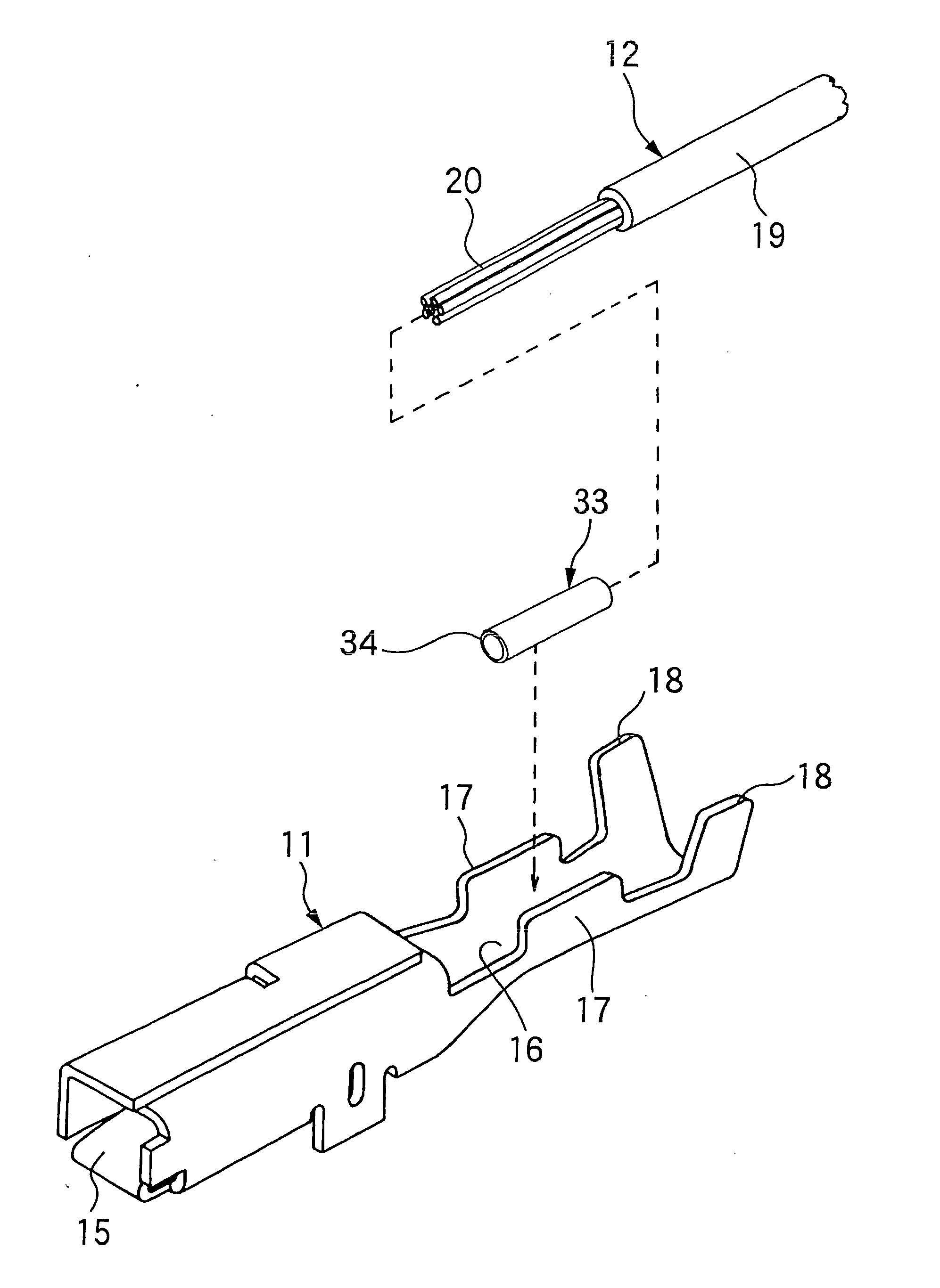 Wire press-clamping method