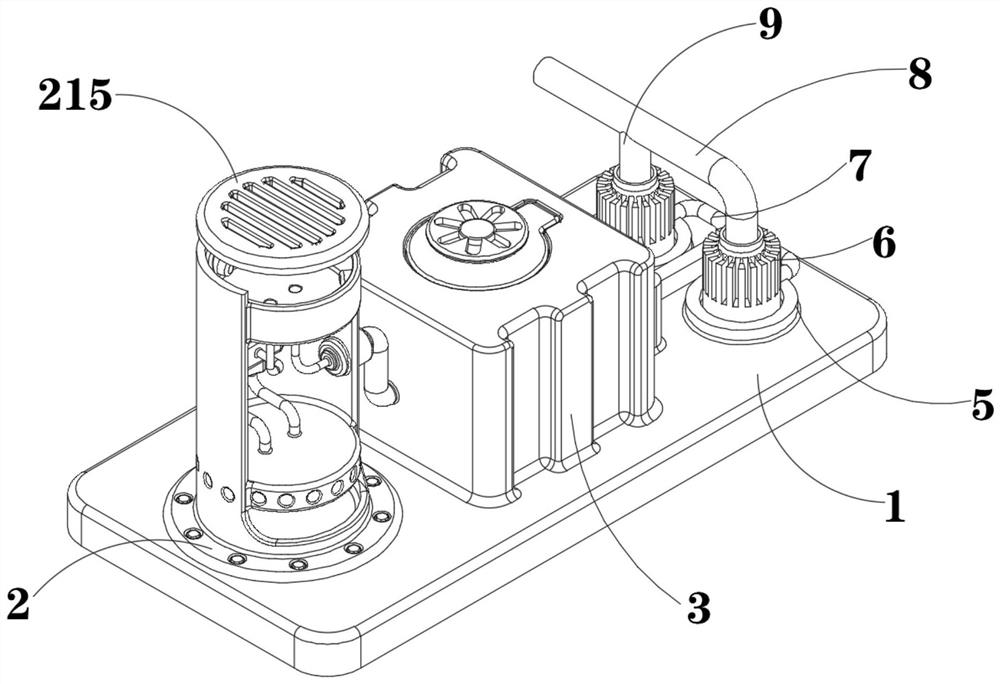 Initial rainwater automatic discarding device and discarding method suitable for sponge city