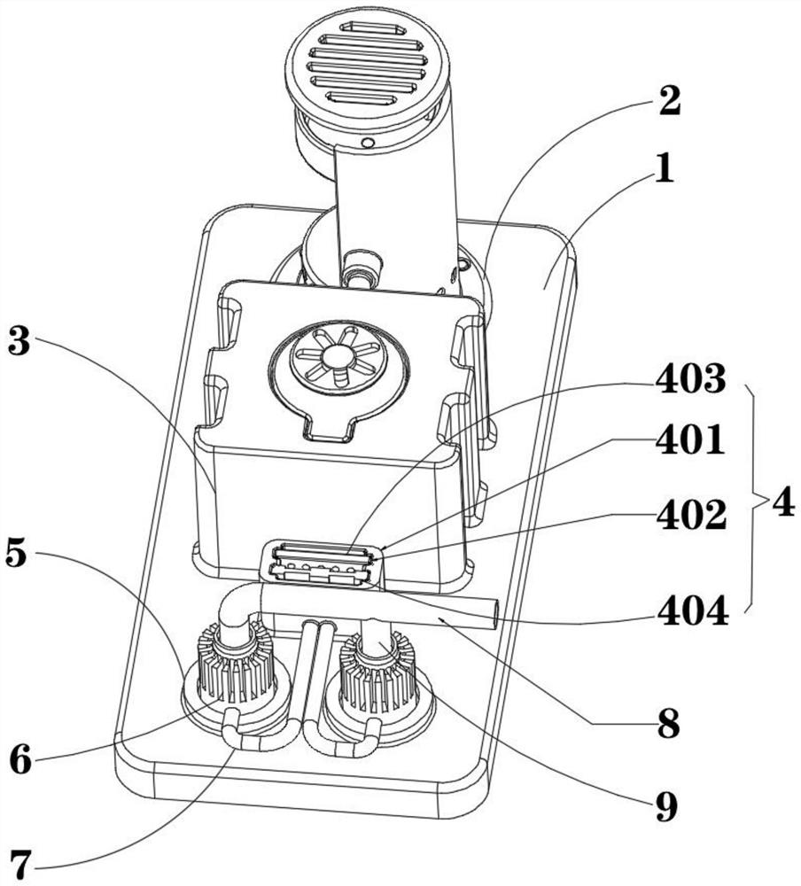 Initial rainwater automatic discarding device and discarding method suitable for sponge city