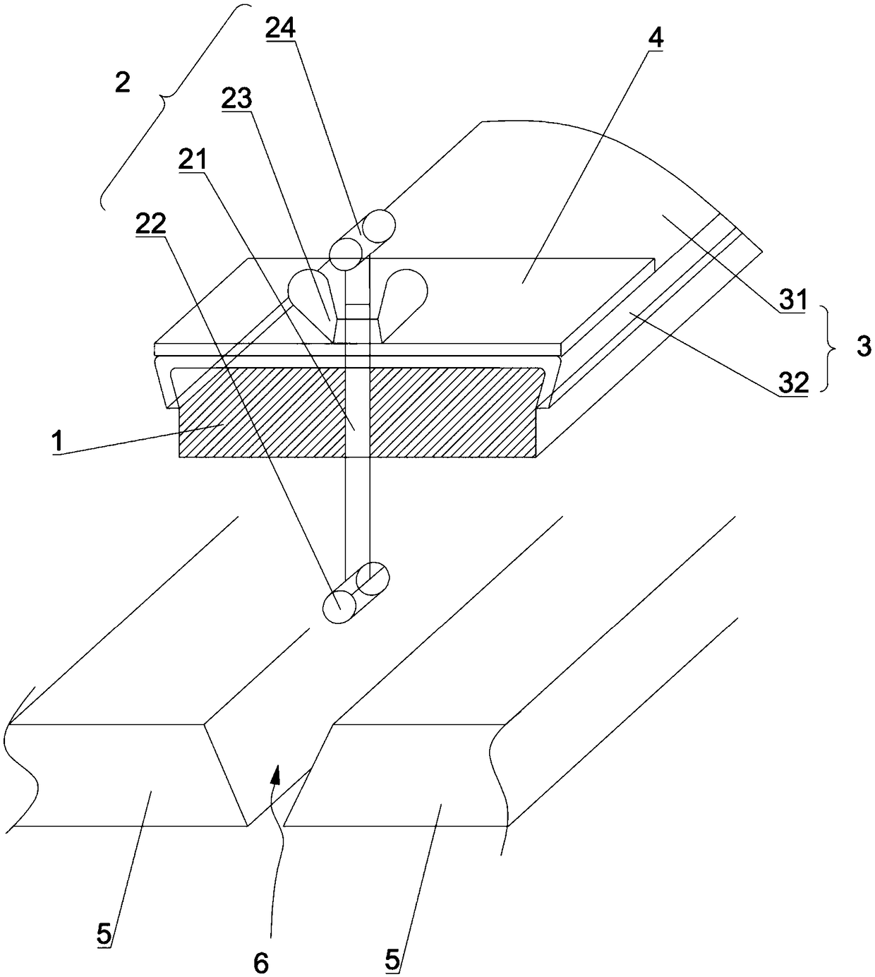 Groove waterproof device and using method of same