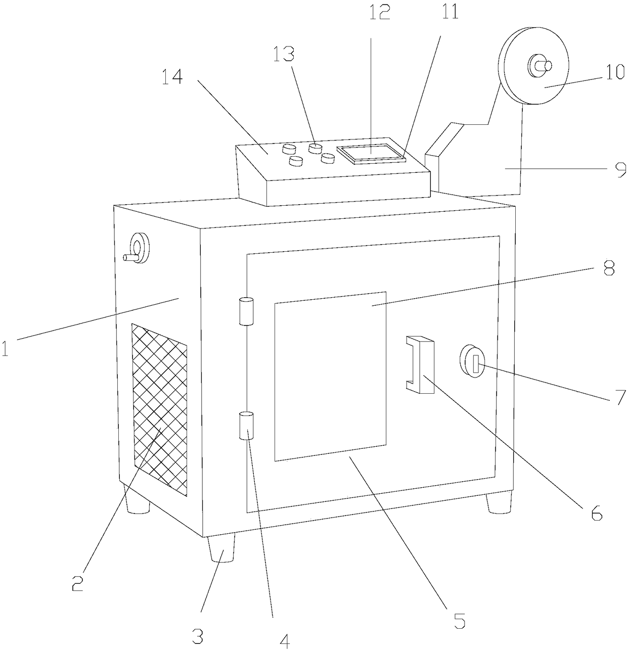 Reciprocating clothing tape folding machine