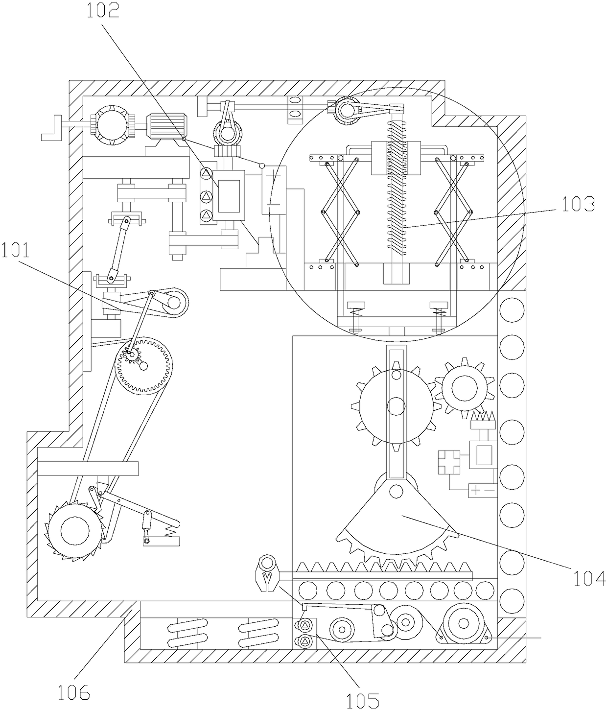 Reciprocating clothing tape folding machine