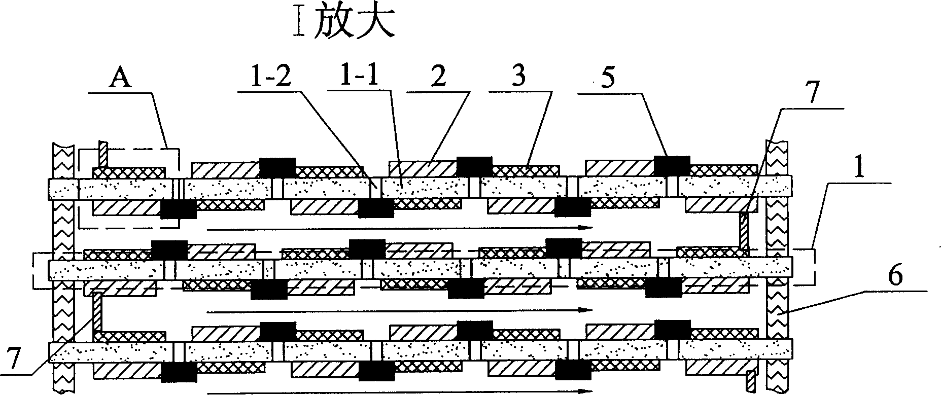 Group battery composed of single air chamber solid oxide fuel cell