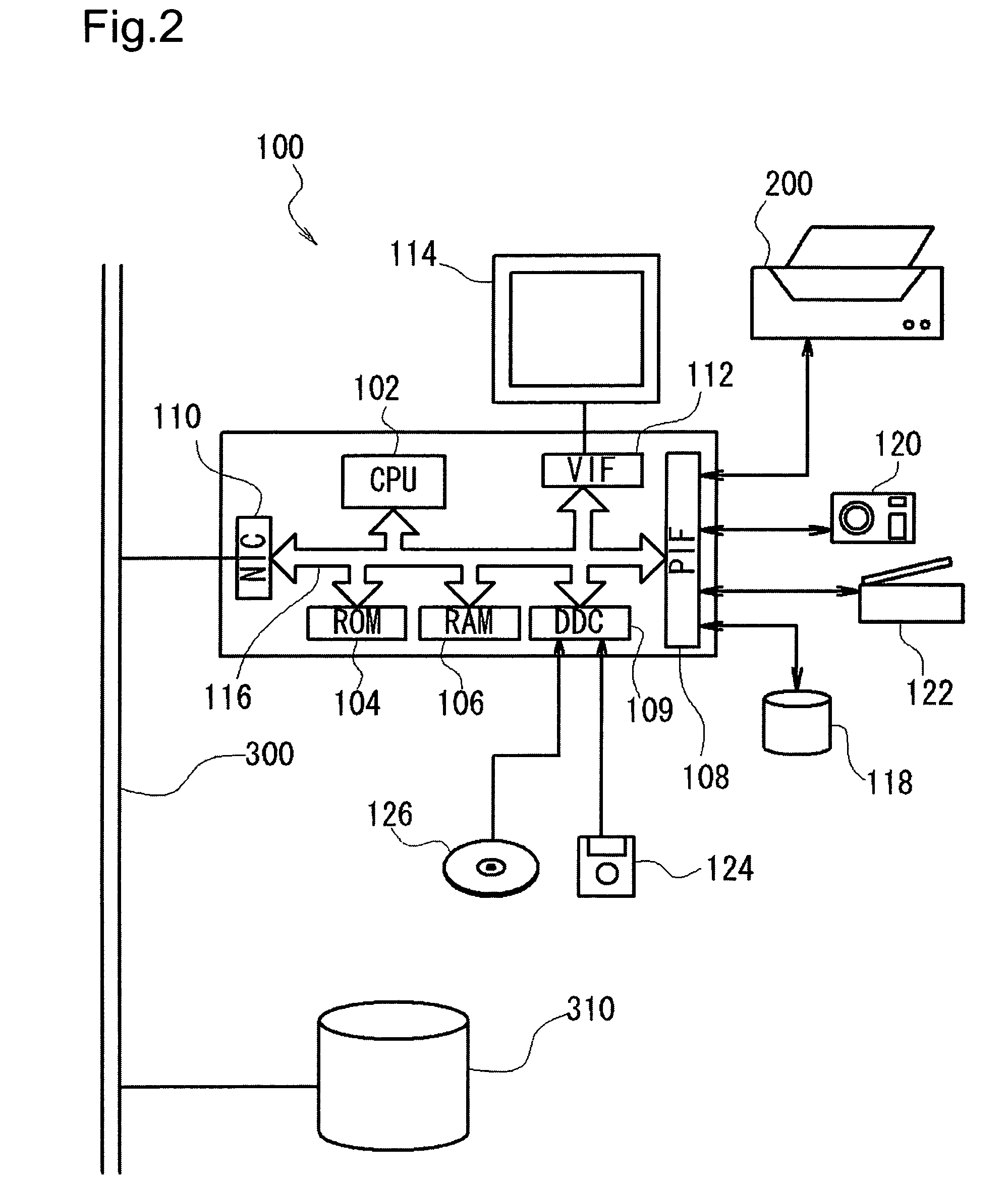 Printing device for printing images with ink and printing method for the same