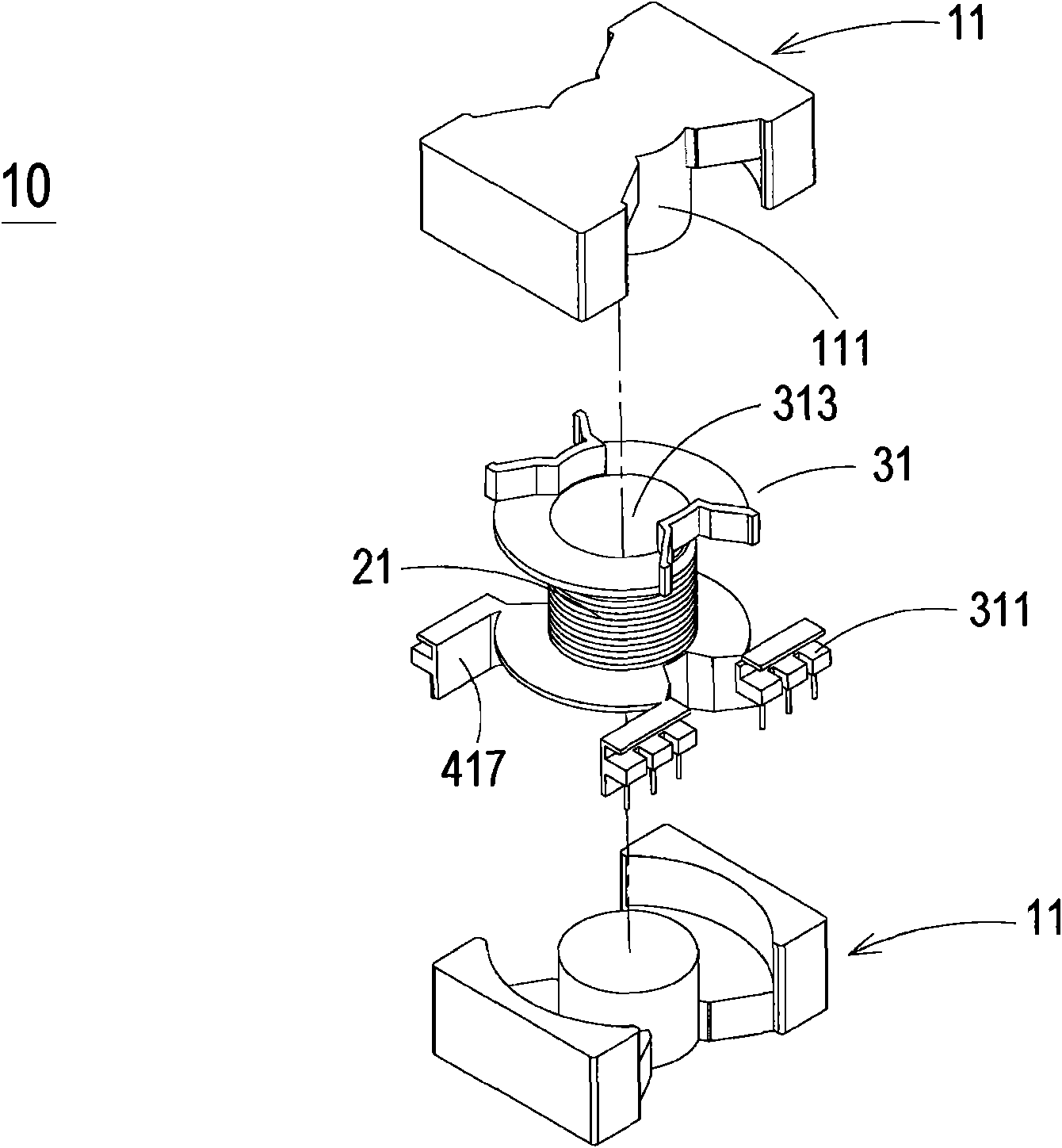 Transformer structure and manufacturing method thereof
