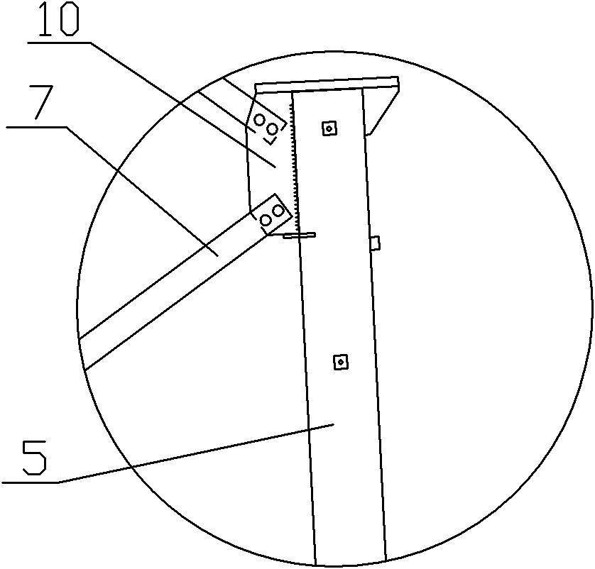 Four-pipe tower of power transmission line