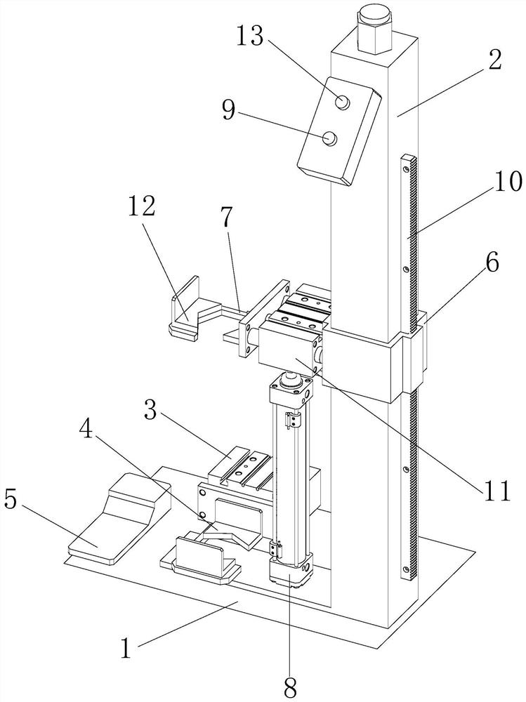 Pneumatic demolding device for metal powder compression molding filter element