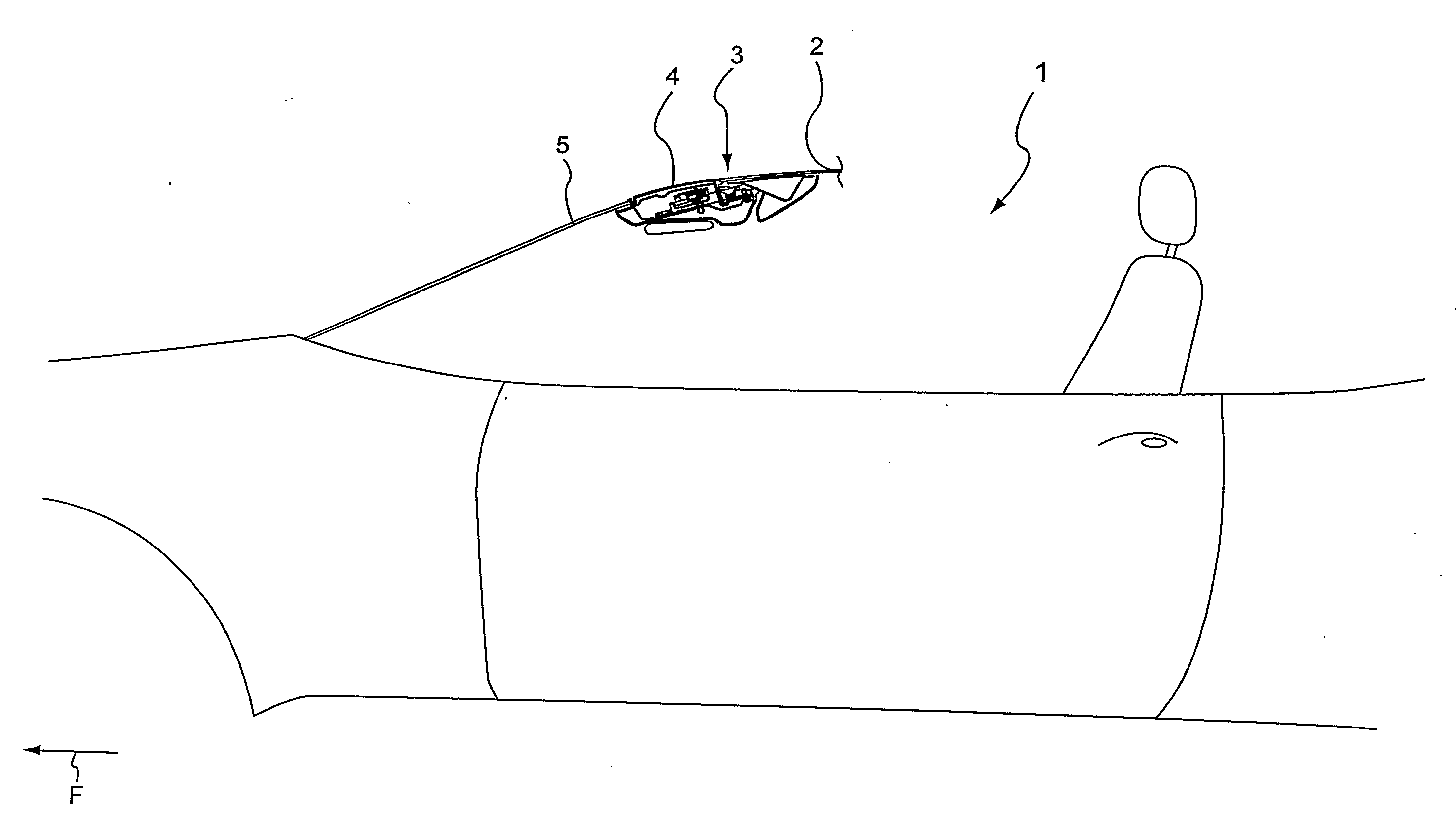 Convertible Roof that Latches to an Upper Transverse Frame Part of the Windshield Frame