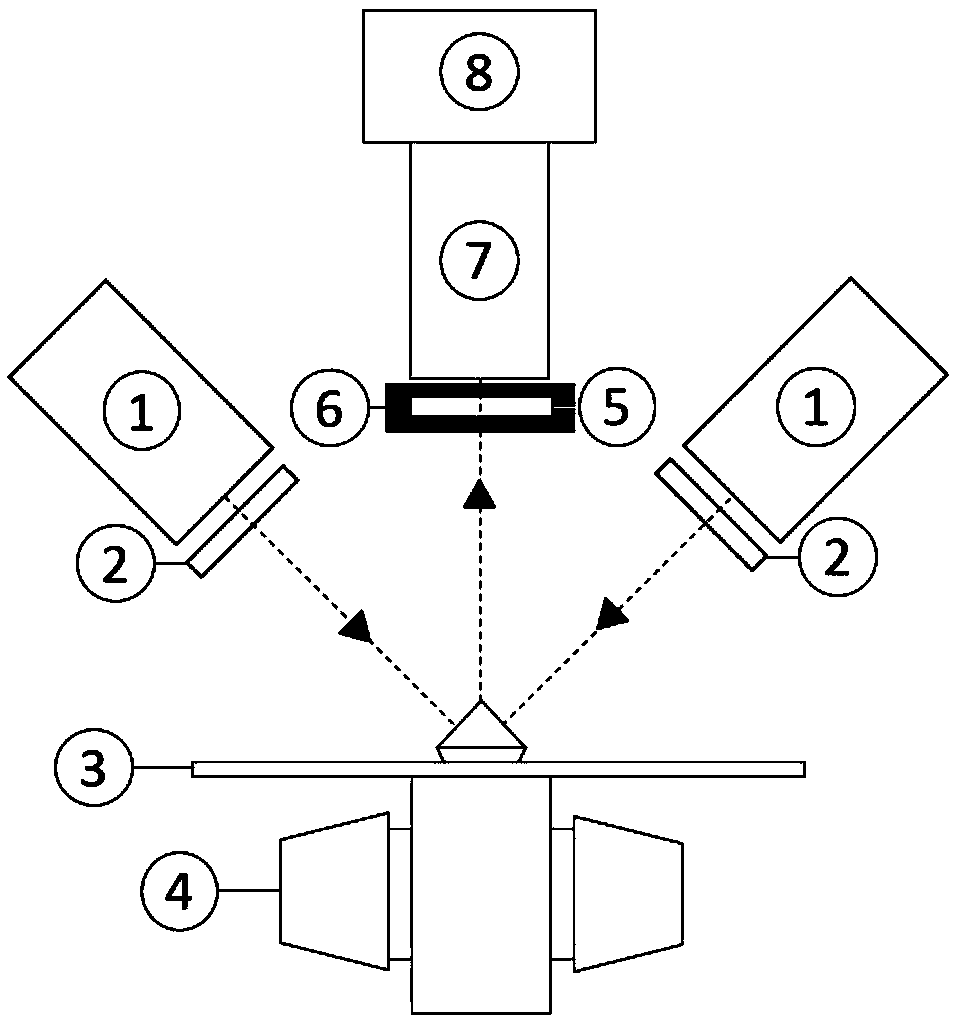 Ruby fluorescence detection system and method