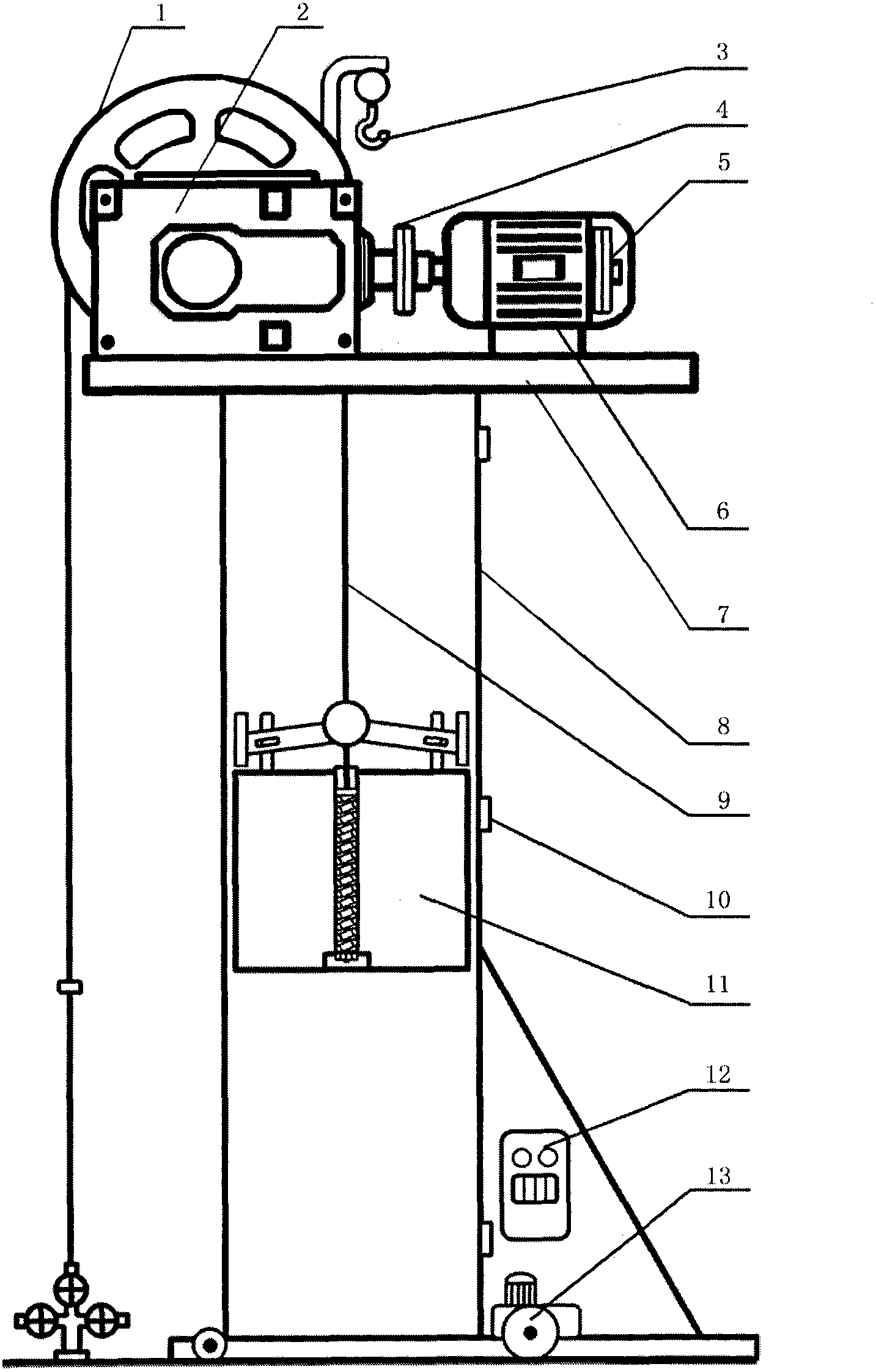 Electric-working abdicating and unloading linkage permanent-magnet-drive vertical type pumping unit