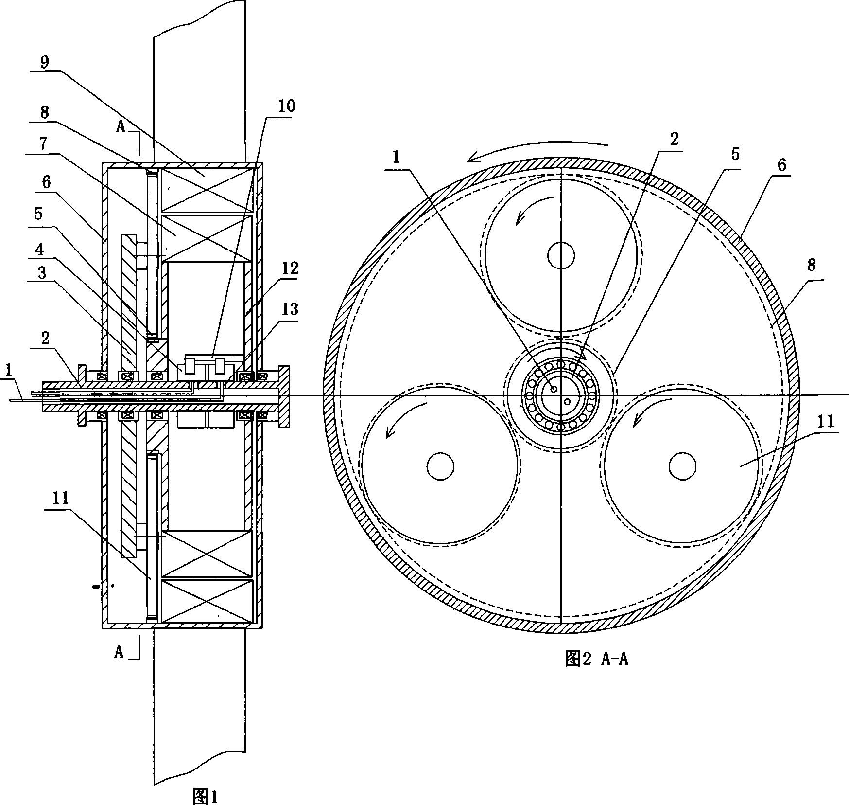Double rotor planet differential electricity generator