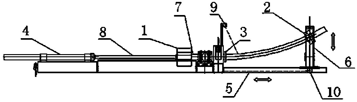 Large-diameter radibending method of steel pipe and large-bend pipe bender