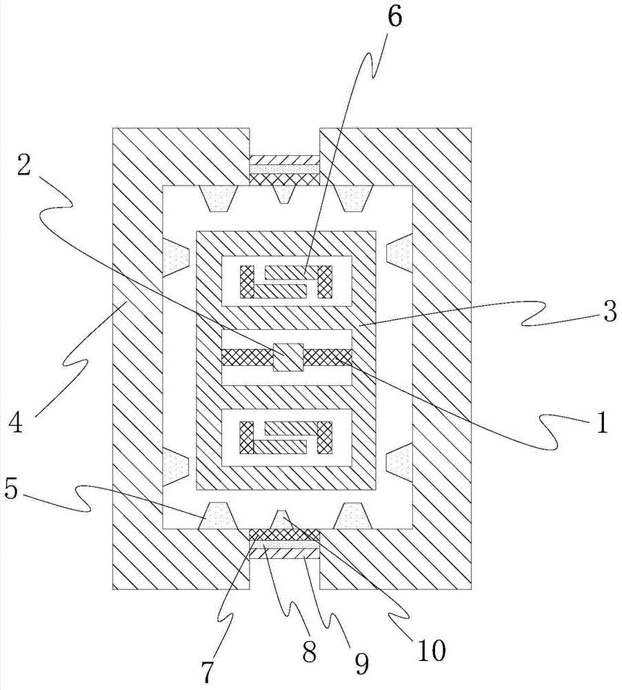 A debonding structure and method for an inertial sensor