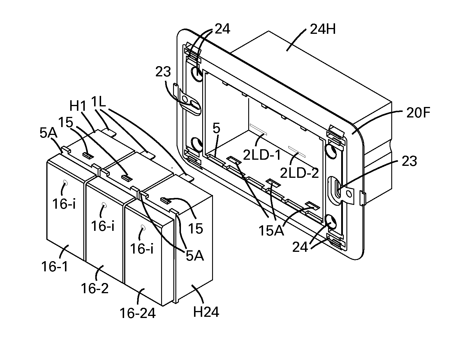 Intelligent Support Box for Electric Hybrid Switches, Power Outlets and Combinations Thereof