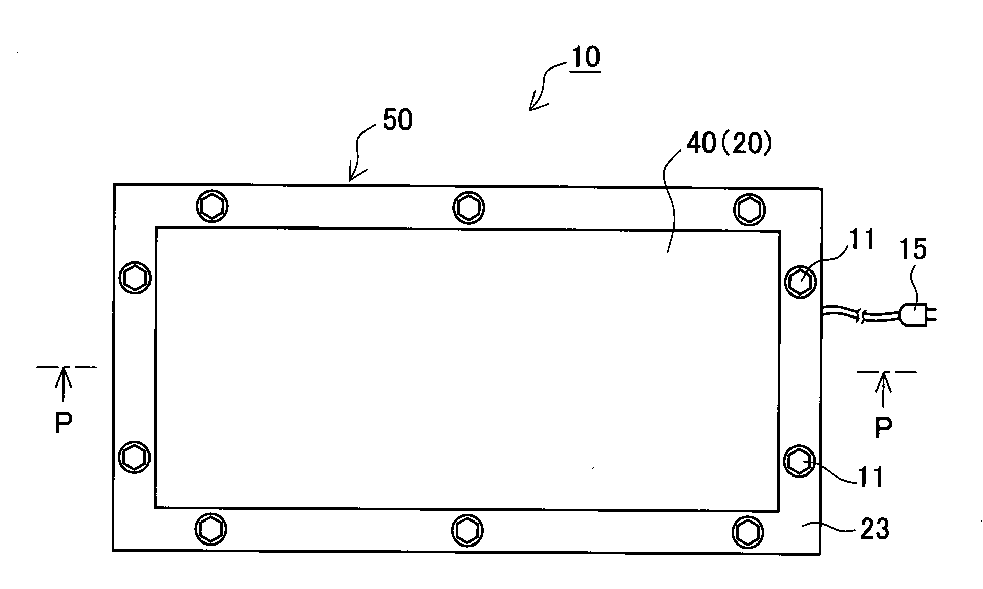 Battery pack structure with heater