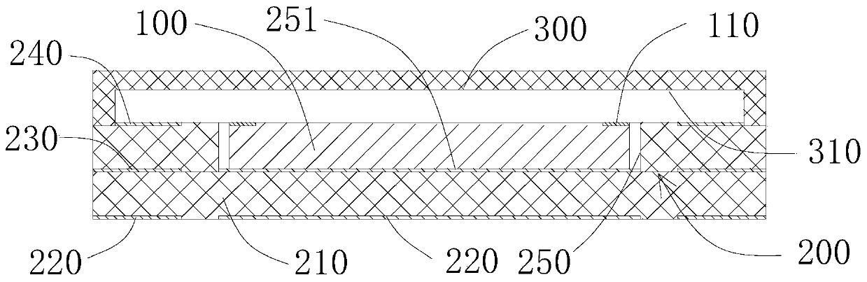Amplifier chip packaging structure and manufacturing method thereof