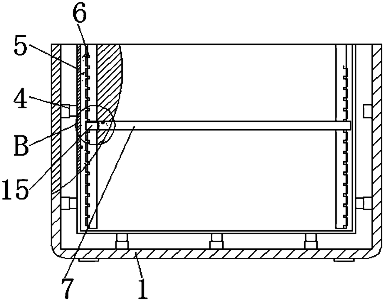 Transportation storage device for agricultural and sideline product wholesale convenient for storage