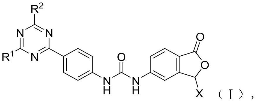 Diaryl urea mTOR kinase inhibitor as well as pharmaceutical composition and application thereof