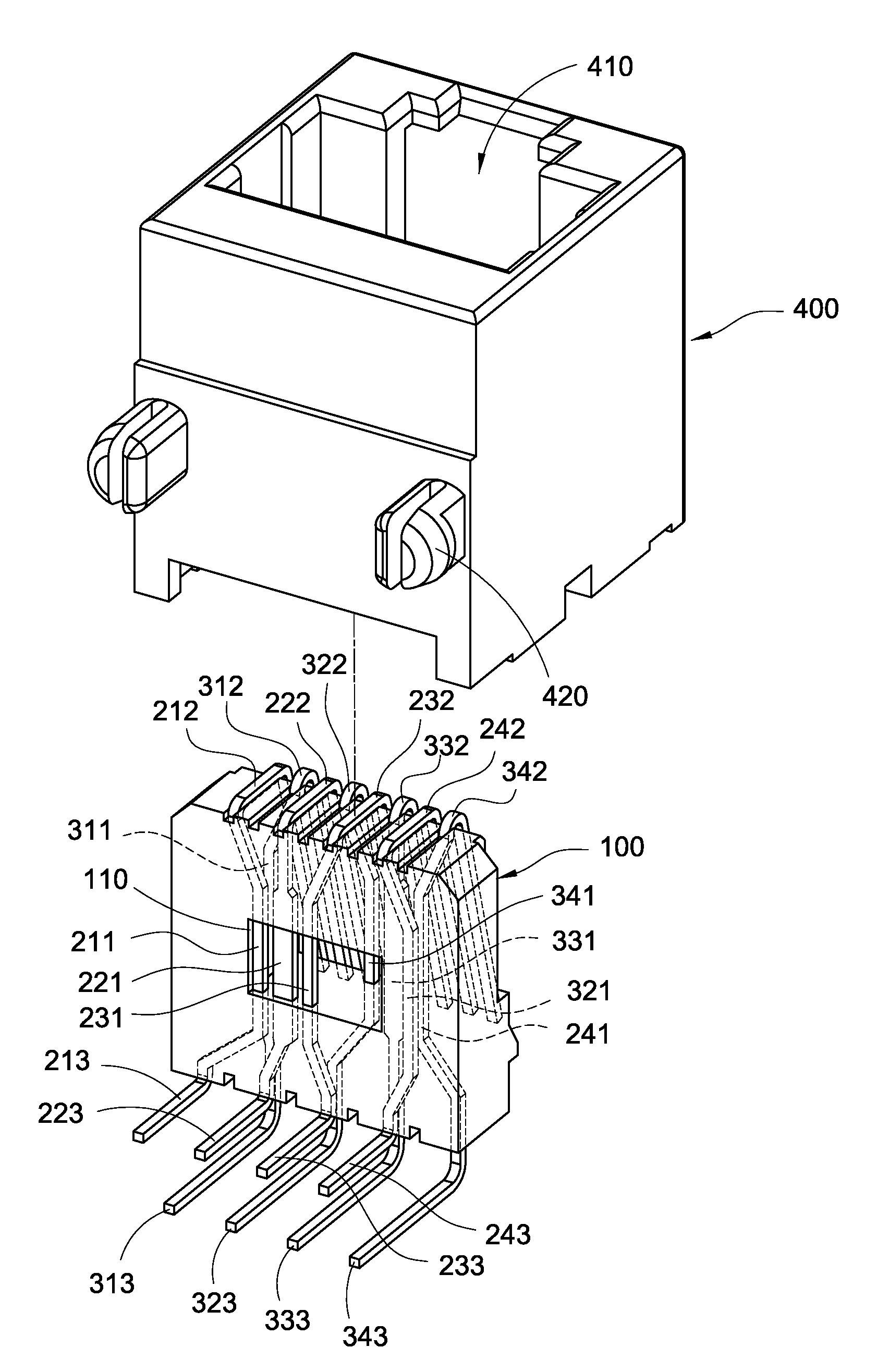 Network connector socket