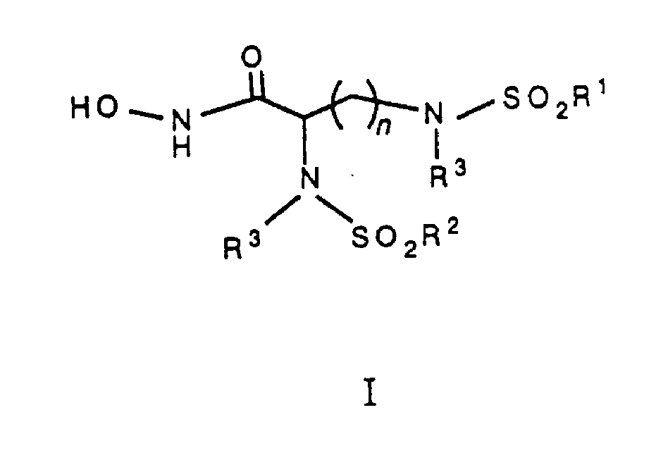 Bis-sulfonomides hydroxamic acids as MMP inhibitors