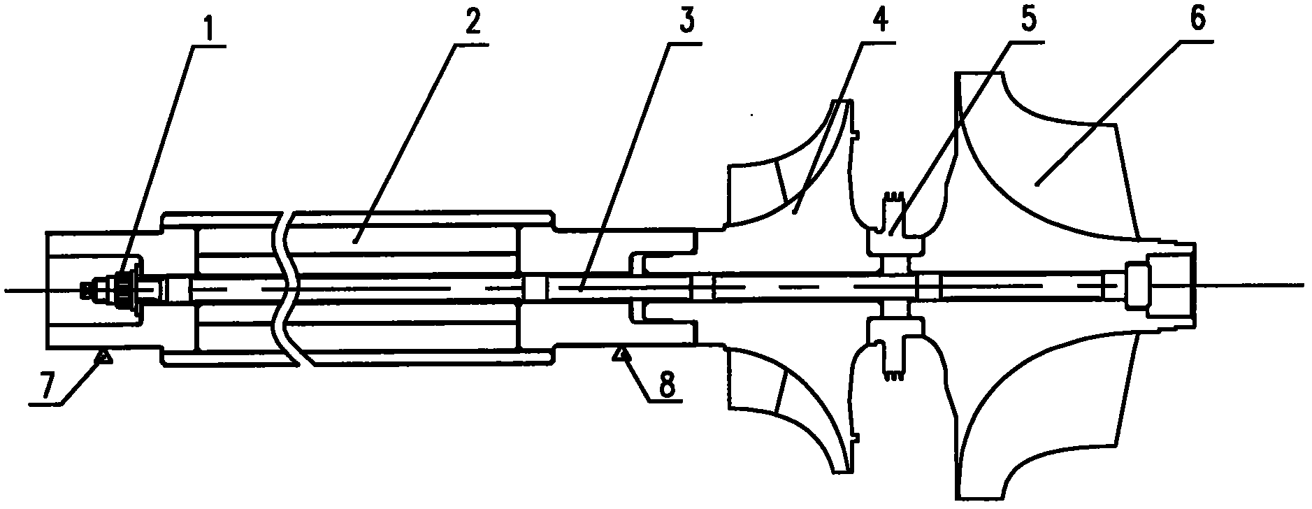 Integrated cantilever rotor structure