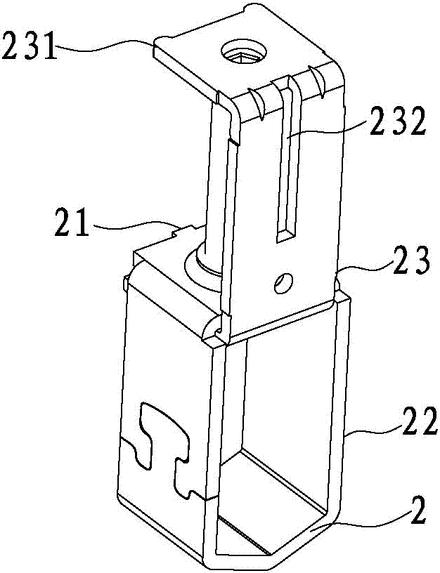 A contactor terminal assembly structure