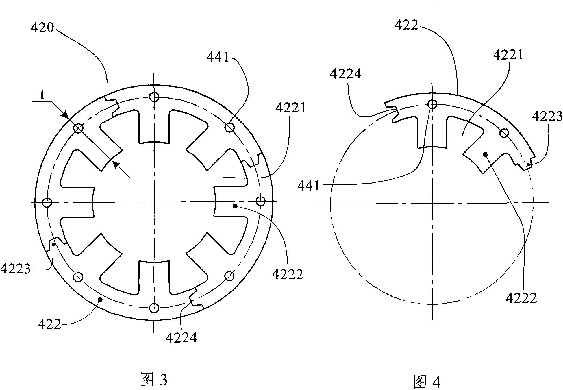 Switched reluctance motor for constructing magnetic circuit based on modularizing way