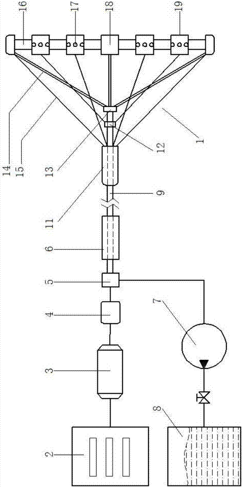 Water-jetting limescale removing method and device