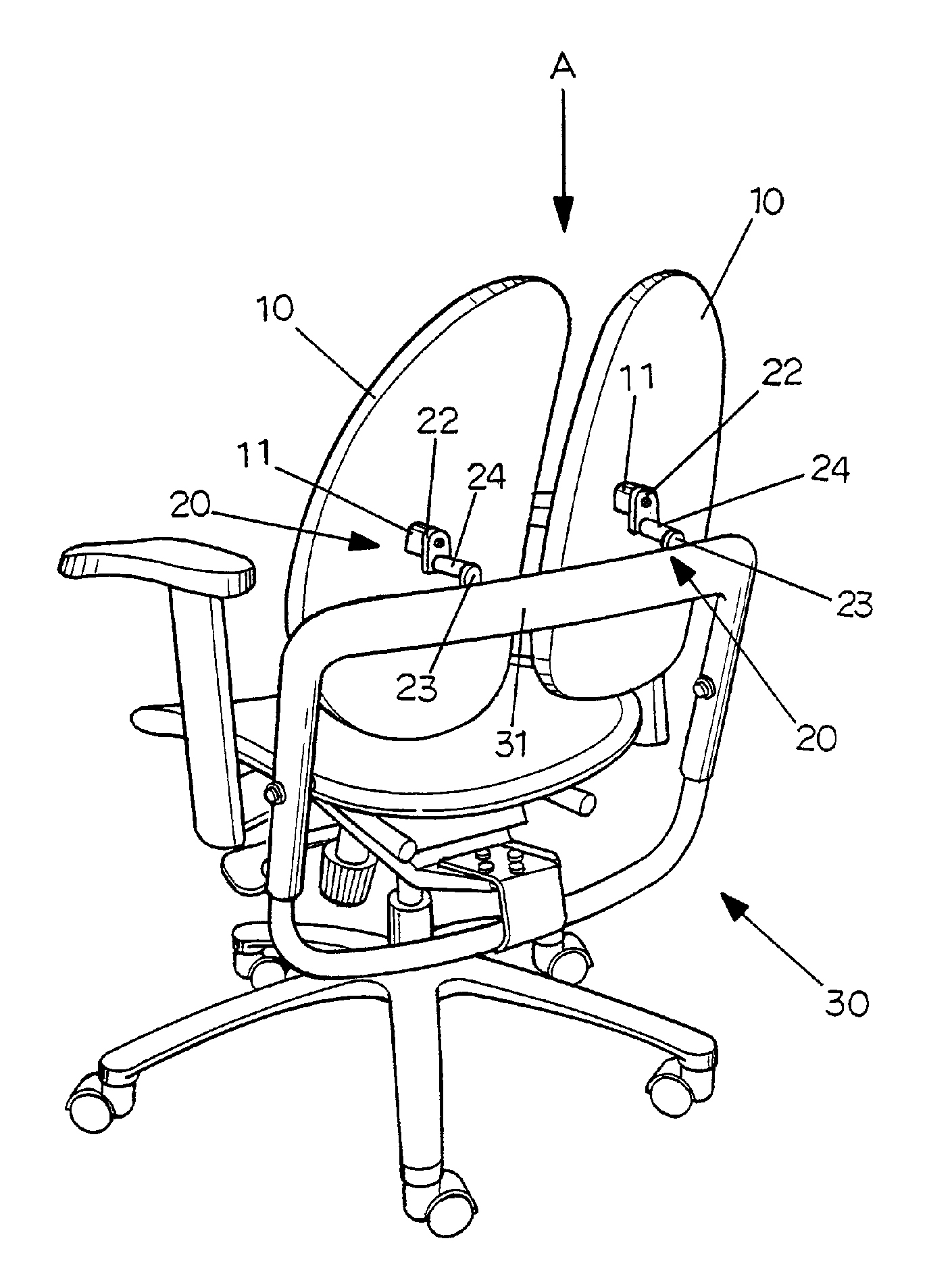 Backrest device