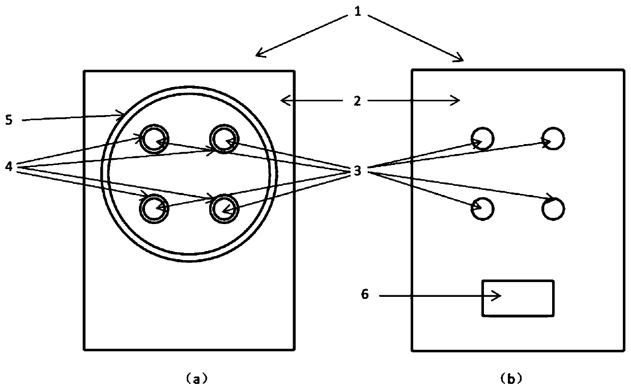 Galvanic coupling atmospheric corrosion sensor and manufacturing method thereof