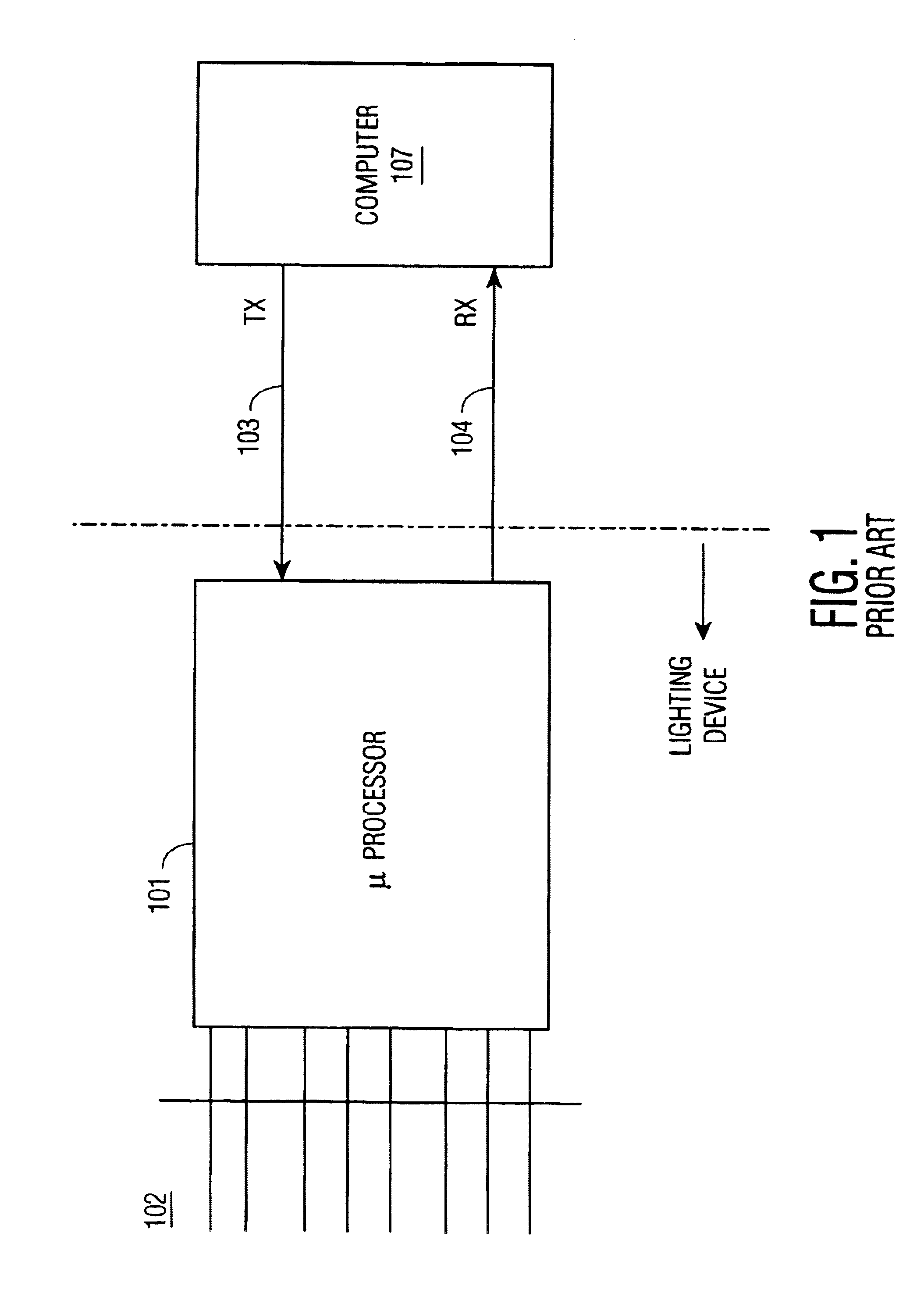 Communication port control module for lighting systems