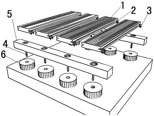 Nailless preservative wood installation structure