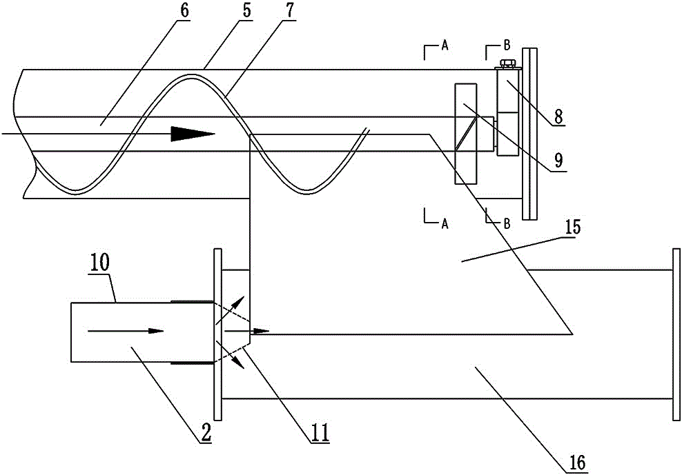 A fiber material conveying device