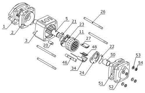 An Internal Gear Pump with Radial Compensation