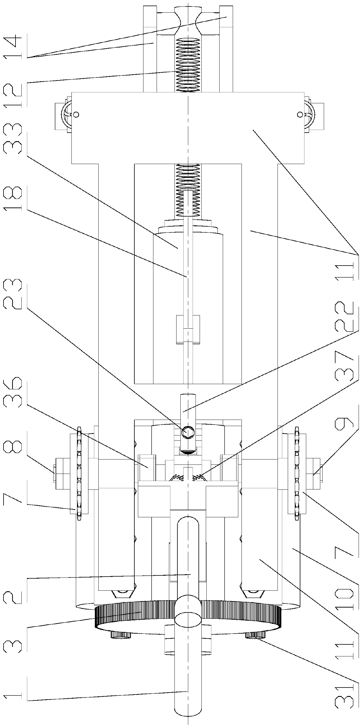 Manual and electric dual-purpose omni-directional moving opposite-wheel control mechanism of carrier mobile equipment