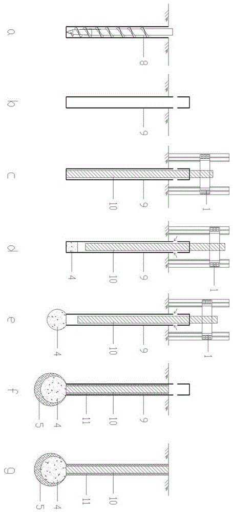 Construction method for static pressure carrier pile
