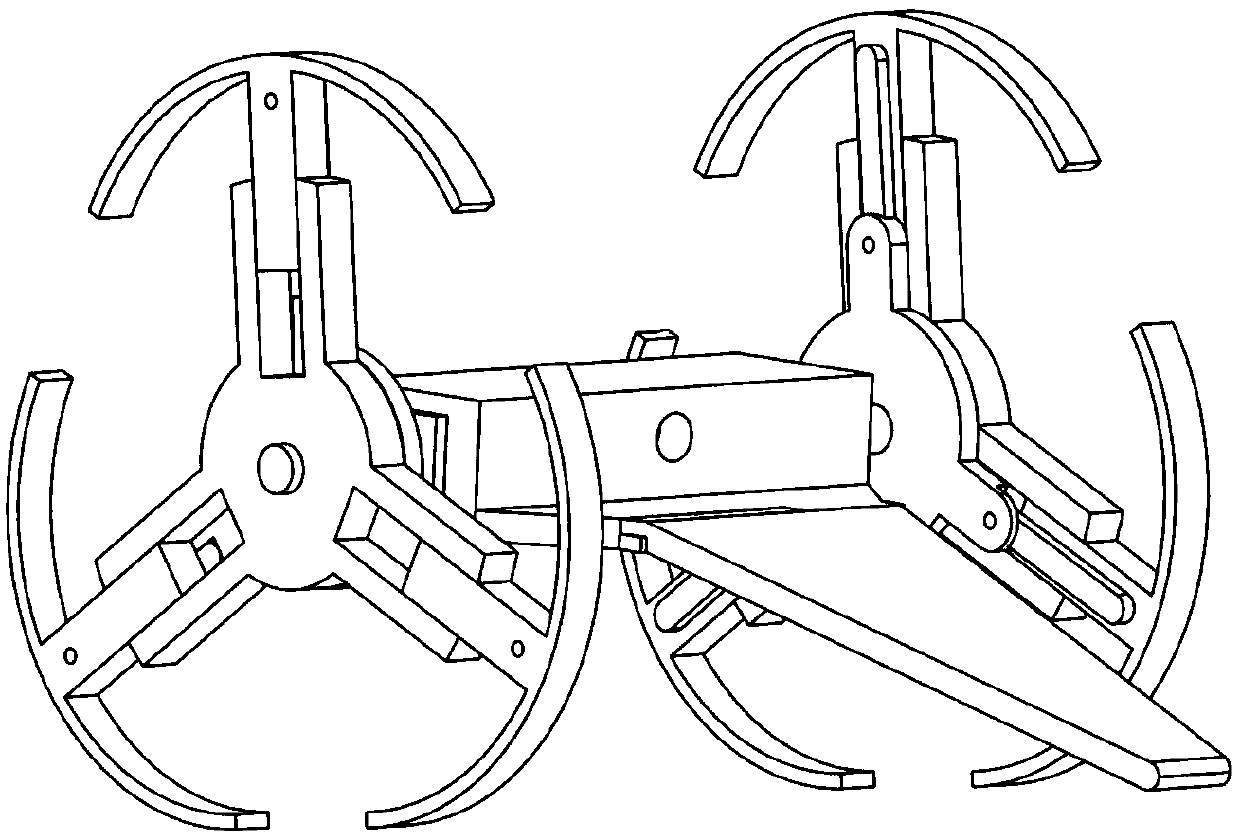 A mobile obstacle-surpassing robot with variable wheel diameter and detachable rim