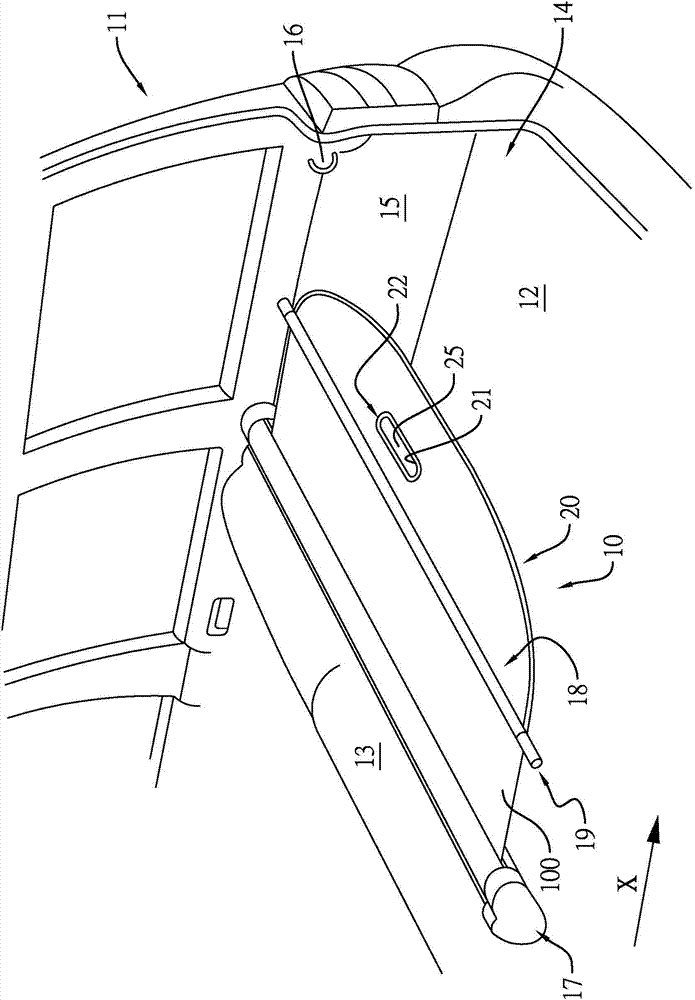 COVERING CURTAIN for motorvehicle