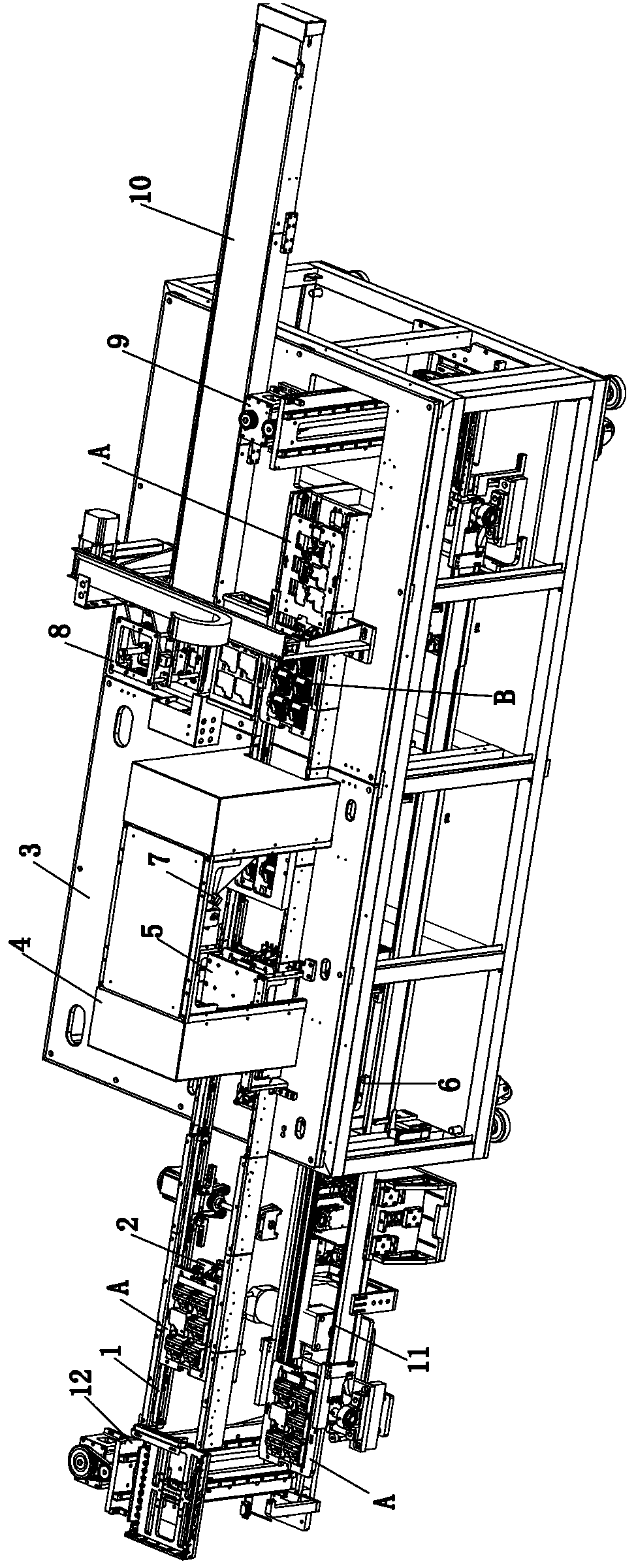 A component foot measuring machine and its measuring process
