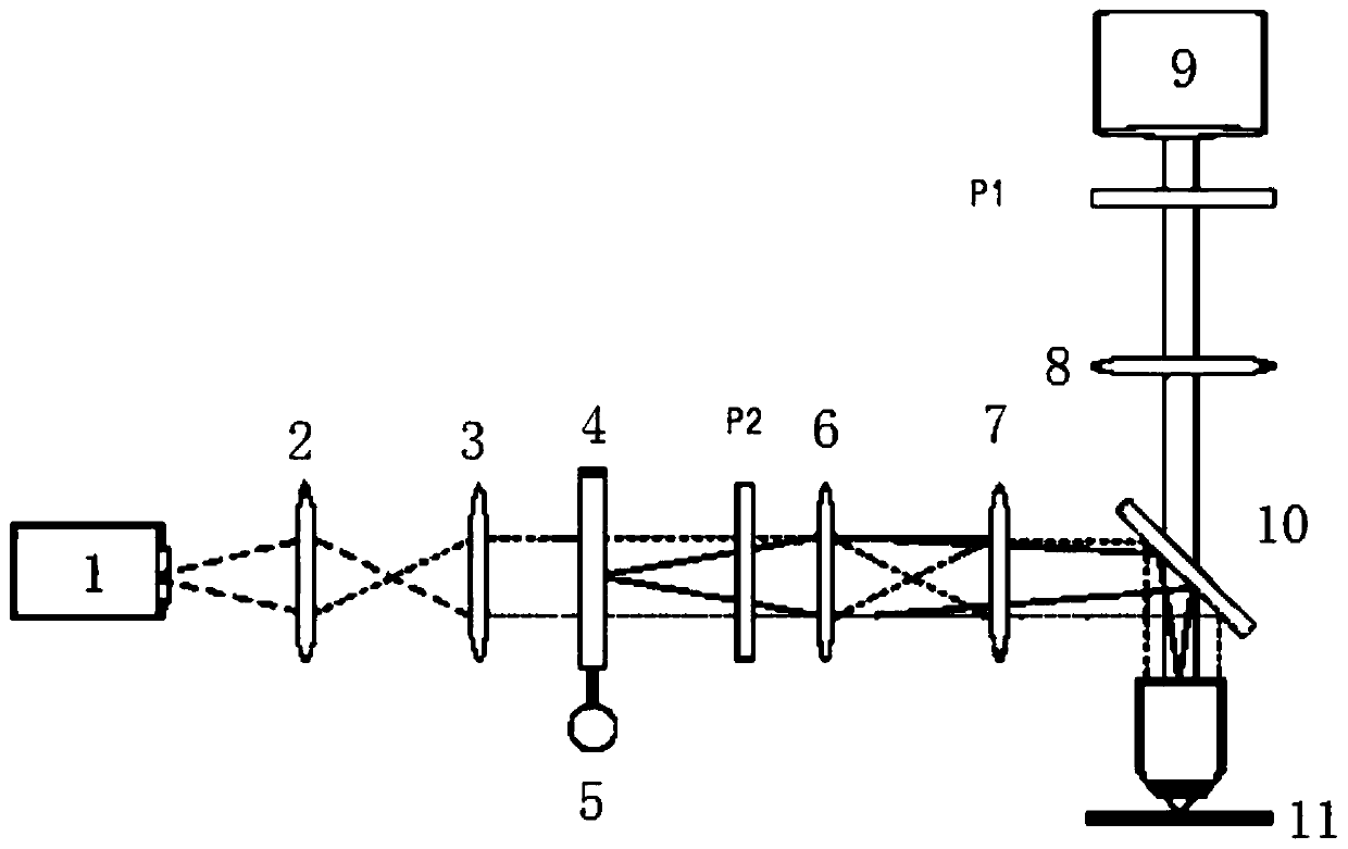 Image filtering intensity enhancement device for biological spectral scanning technology