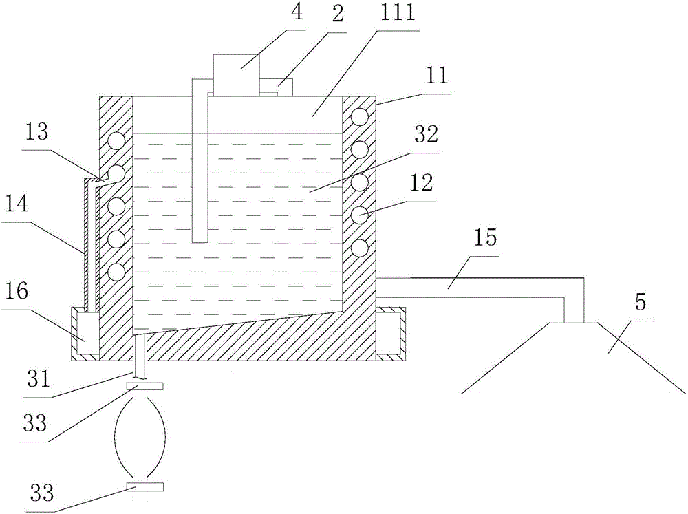 Dust collection device for pyrophyllite breaking system